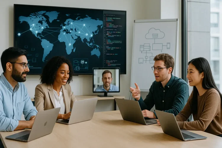 WebQore team at work